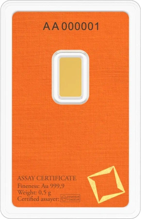 0.5g Złota Sztabka | Valcambi