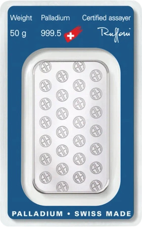 50g Sztabka Palladu | Argor-Heraeus