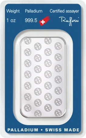 1 oz Sztabka Palladu | Argor Heraeus