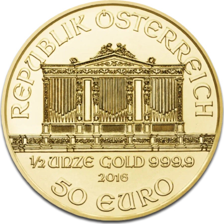 1/2 oz Filharmonicy Wiedeńscy Złota Moneta | Mieszane Roczniki | EUR