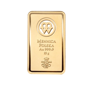 10 g Złota Sztabka | Mennica Polska (uszkodzony CertiCard)