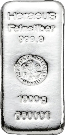 1 Kilogram Srebrna Sztabka | Różni Producenci | LBMA