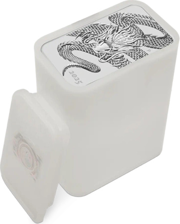 1 oz Smok Prostokątna Srebrna Moneta | 2025
