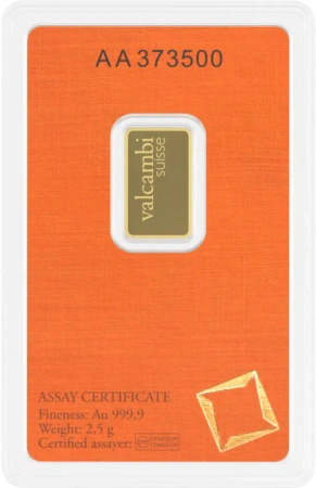 2,5g Złota Sztabka | Valcambi