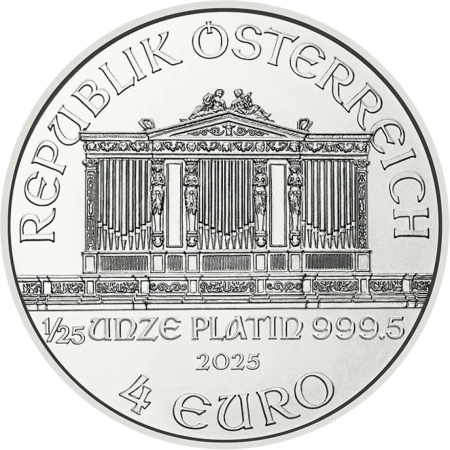 1/25 oz Filharmonicy Wiedeńscy Platynowa Moneta | 2025