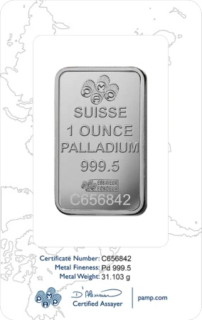 1 oz Sztabka Palladu | PAMP Fortuna