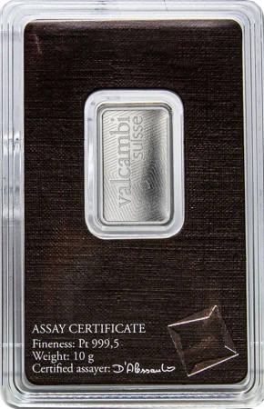 10g Platynowa Sztabka | Valcambi