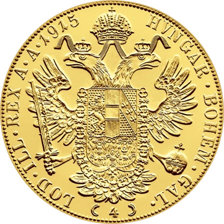 4 Dukaty Czworak Austria Złota Moneta | Nowe Bicie | Nieobiegowy