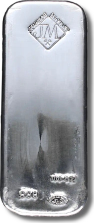 100 Uncji Srebrna Sztabka | Johnson Matthey