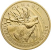 1 Uncja Zew Natury Jeleń .99999 Złota Moneta | 2017