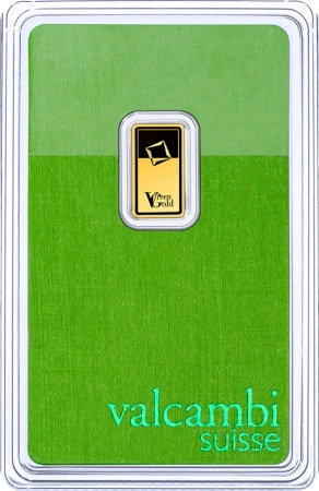 1g Złota Sztabka | Valcambi | Green Gold
