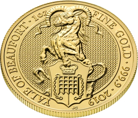 1 Uncja Bestie Królowej Yale of Beaufort Złota Moneta | 2019