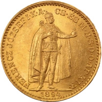 20 Hungarian Corona | Gold | 1892-1915