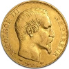 20 Franków Francja Napoleon III Złota Moneta | 1853 -1860