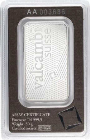 50g Sztabka Palladu | Valcambi
