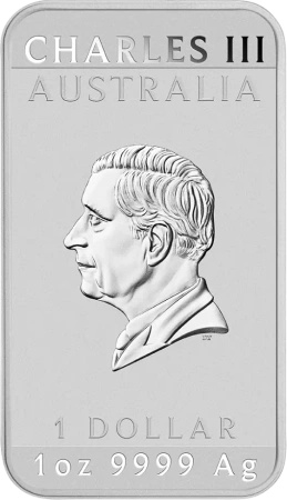 1 oz Smok Prostokątna Srebrna Moneta | 2025