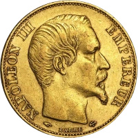 20 Franków Napoleon III Bonaparte Złota Moneta | Mieszane Roczniki
