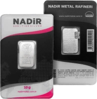 10g Srebrna Sztabka | Nadir Metal Rafineri
