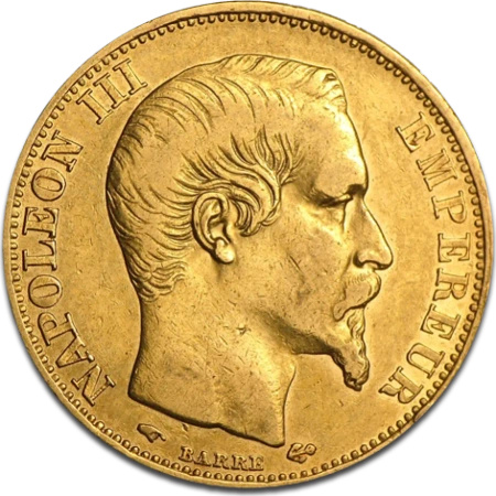 20 Franków Francja Napoleon III Złota Moneta | 1853 -1860