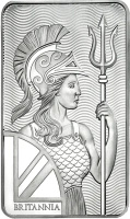 10 oz Srebrna Sztabka Britannia | Bita