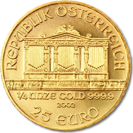 1/4 oz Filharmonicy Wiedeńscy Złota Moneta | Mieszane Roczniki | EUR