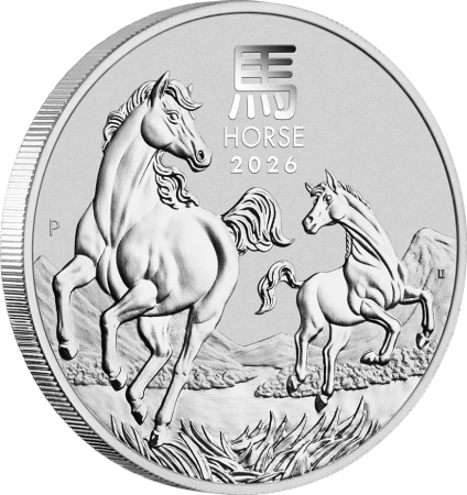 1 oz Lunar III Rok Konia Srebrna Moneta | 2026