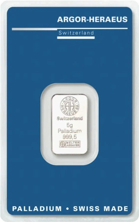 5g Sztabka Palladu | Argor-Heraeus