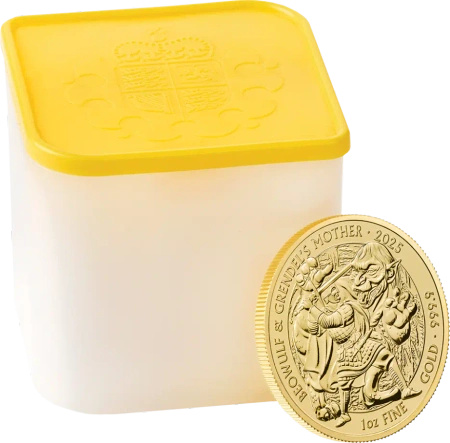 1 oz Beowulf & Grendel Mity i Legendy Złota Moneta | 2025