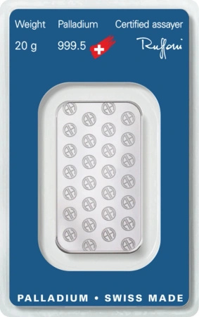 20g Sztabka Palladu | Argor-Heraeus