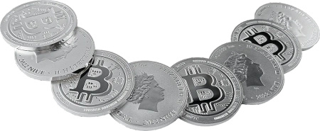 1 oz Srebrny Bitcoin