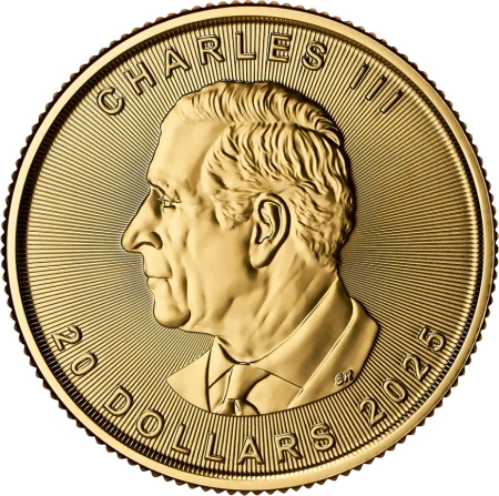 1/2 oz Liść Klonowy Złota Moneta | 2025