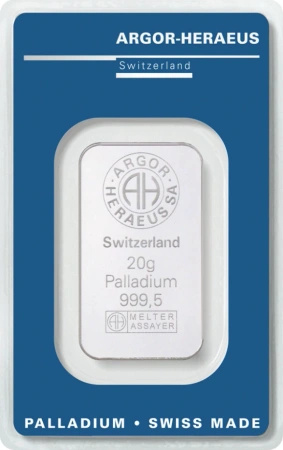 20g Sztabka Palladu | Argor-Heraeus