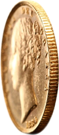 Suweren Królowa Wiktoria Rewers Tarcza Złota Moneta | 1871 - 1887