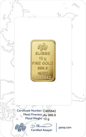 10g Złota Sztabka Róża | PAMP