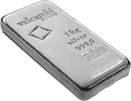 1 Kilogram Srebrna Sztabka | Valcambi