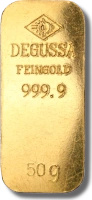 50g Gold Bar | Degussa