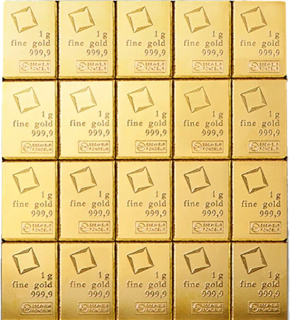 20 x 1g CombiBar® Złota Sztabka | Valcambi
