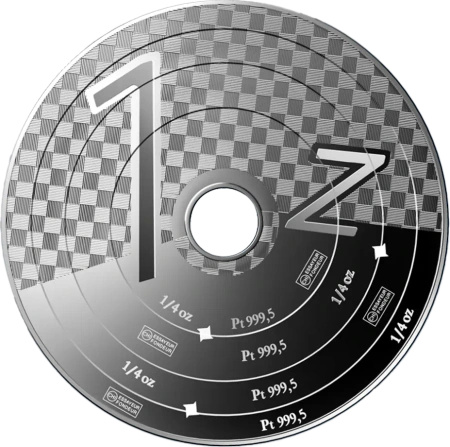 1 Uncja Armilarna Sztabka | Platyna | Valcambi