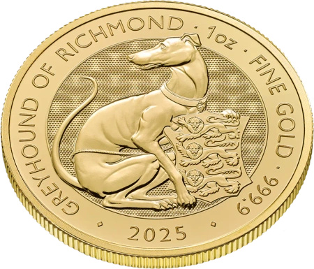 1 oz Tudor Beasts Greyhound of Richmond Złota Moneta | 2025