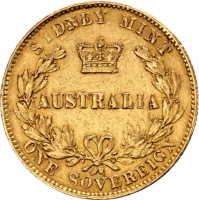 Suweren Australia Wiktoria Złota Moneta | 1855 - 1901
