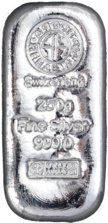 250g Srebrna Sztabka | Argor-Heraeus