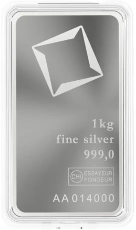 1 kg Srebrna Sztabka | Valcambi | Bita