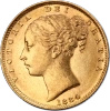 Suweren Królowa Wiktoria Rewers Tarcza Złota Moneta | 1871 - 1887