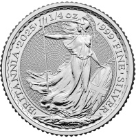 1/4 oz Britannia Karol III Srebrna Moneta | 2025