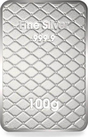 100g Srebrna Sztabka | księżyc
