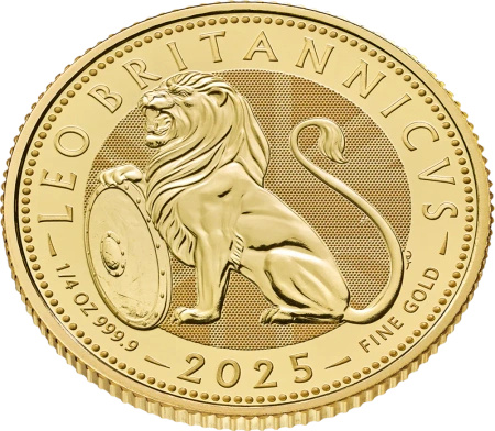 1/4 oz Brytyjski Lew Złota Moneta | 2025