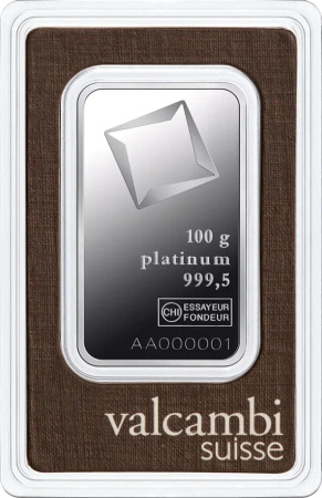 100g Platynowa Sztabka | Valcambi