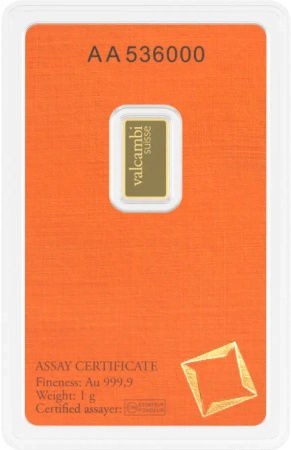 1g Złota Sztabka | Valcambi
