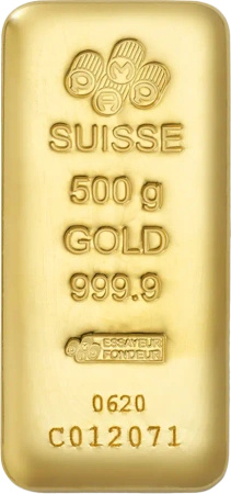 500g Złota Sztabka | PAMP Suisse