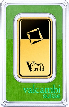 100g Złota Sztabka | Valcambi | Green Gold